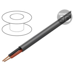 Cablu; EcoCable Mini; 2x20AWG; neecranat; 300V; 305m; Cu; litat