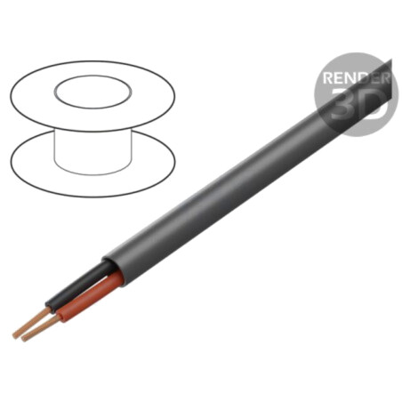 Cablu; EcoCable Mini; 2x20AWG; neecranat; 300V; 305m; Cu; litat