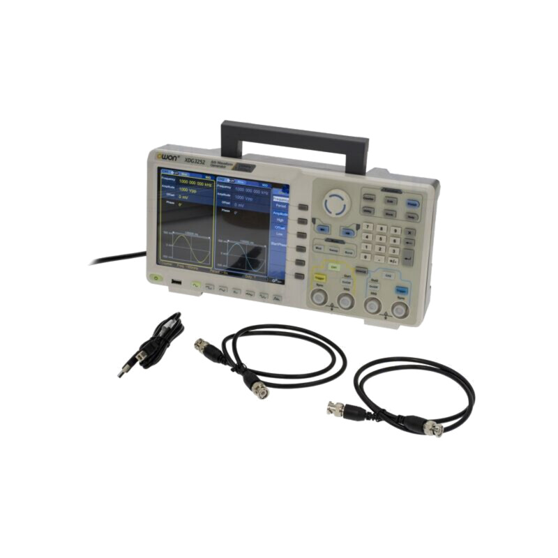 Generator: de funcţii, arbitrar; 250MHz; LCD 8"; 800x600; Ch: 2 Generator: de funcţii, arbitrar; 250MHz; LCD 8"; 800x600; Ch: 2