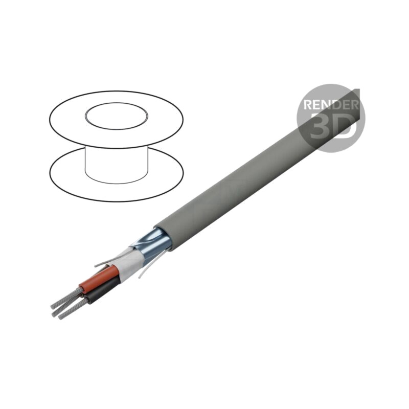 Cablu; EcoCable Mini; 3x26AWG; ecranat,folie Al-PET; MPPE; 300V