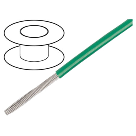 Cablu; EcoGen®,EcoWire,HookUp Wire; litat; Cu; 10AWG; MPPE; verde