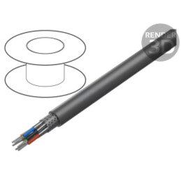 Cablu; Xtra Guard® 1; 6x16AWG; ecranat,folie Al-PET; PVC; 300V