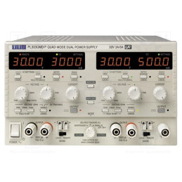 Alimentator: de laborator programabil; Ch: 2; 0÷30VDC; 0÷3A; 0÷3A