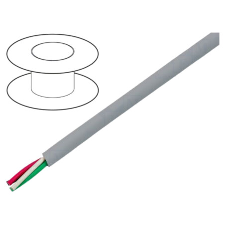 Cablu; EcoCable Mini; 4x24AWG; neecranat; 300V; 305m; Cu; litat