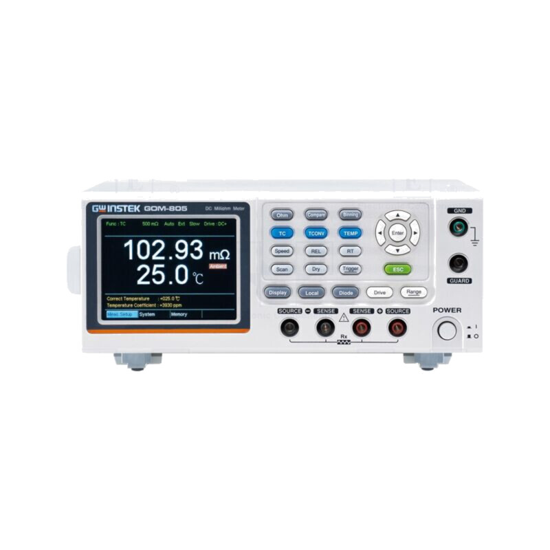 Miliohmetru; LCD TFT 3,5"; 320x240; Temp: -50÷399,9°C; 100÷240VAC