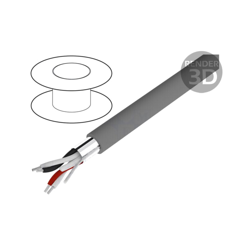 Cablu; Alpha Essential C&C; 2x2x18AWG; ecranat,folie Al-PET; PVC Cablu; Alpha Essential C&C; 2x2x18AWG; ecranat,folie Al-PET; PVC