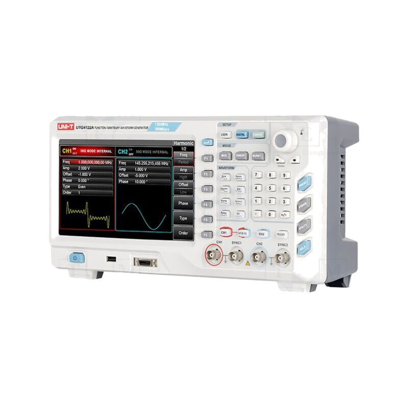 Generator: de funcţii, arbitrar; 120MHz; LCD TFT 8"; 800x480