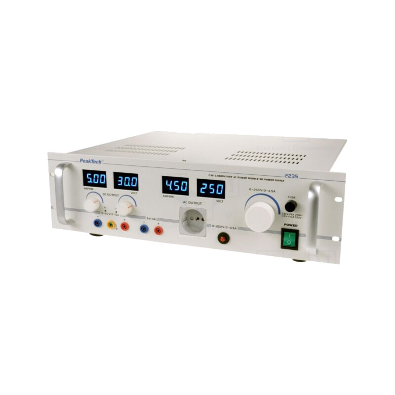 Alimentator: de laborator programabil; Ch: 3; Uieş: 250VAC; 4,5A Alimentator: de laborator programabil; Ch: 3; Uieş: 250VAC; 4,5A