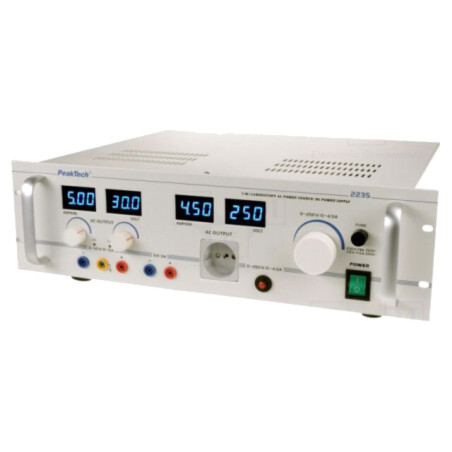 Alimentator: de laborator programabil; Ch: 3; Uieş: 250VAC; 4,5A