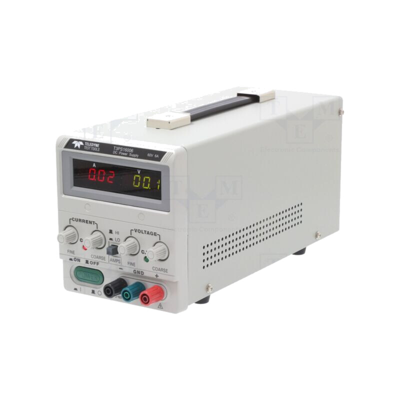 Alimentator: de laborator; pulsatoriu,canal unic; 0÷60VDC; 0÷6A