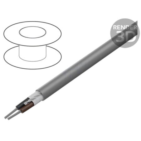 Cablu; Xtra Guard® 1; 2x24AWG; neecranat; 300V; 305m; Cu; litat