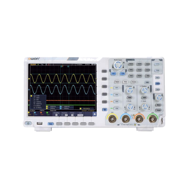 Osciloscop: digital; Ch: 4; 60MHz; 1Gsps; 40Mpts; LCD TFT 8"; XDS