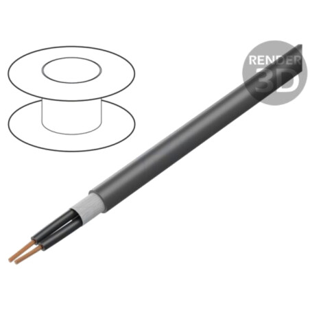 Cablu; Xtra Guard® Flex; 2x18AWG; neecranat; 600V; 305m; Cu; litat