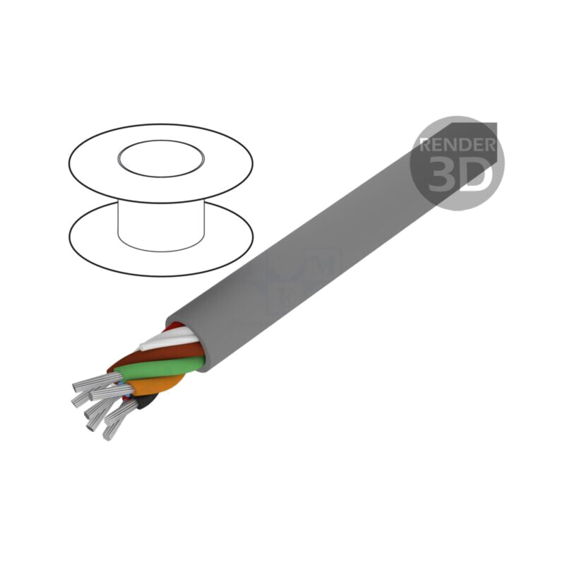 Cablu; Alpha Essential C&C; 7x20AWG; neecranat; 300V; 305m; Cu
