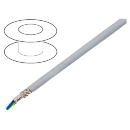 Cablu; EcoCable Mini; 10x20AWG; MPPE; gri închis; 300V; 30,5m