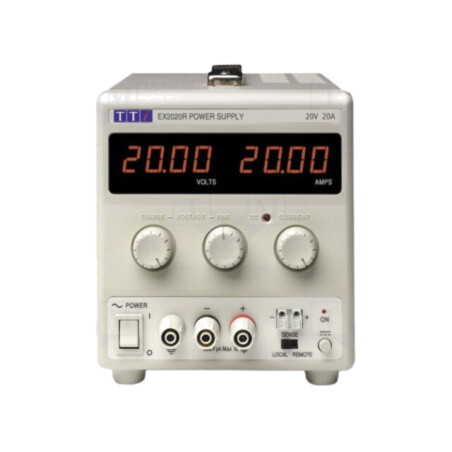Alimentator: de laborator; pulsatoriu,canal unic; 0÷20VDC; 0÷20A