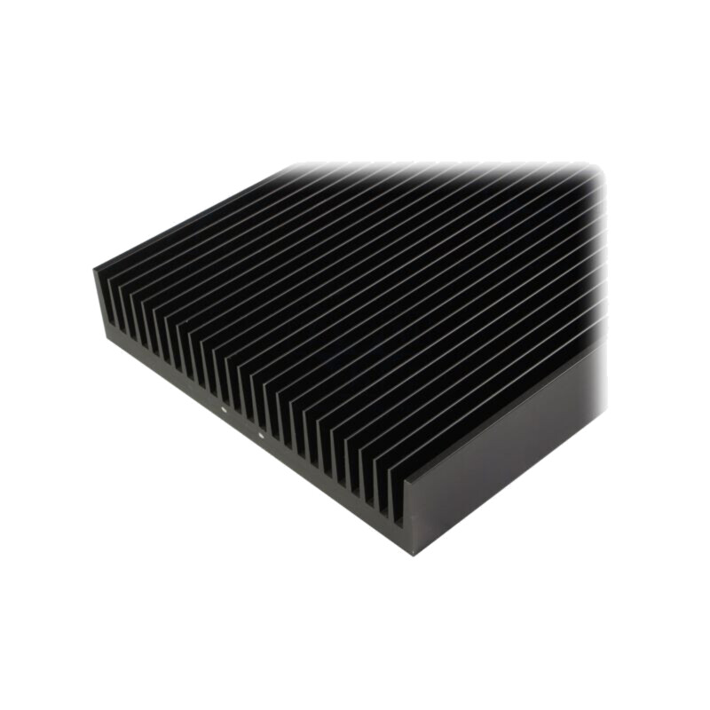 Radiator: extrudat; cu aripioare; neagră; L: 1000mm; W: 250mm
