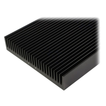 Radiator: extrudat; cu aripioare; neagră; L: 1000mm; W: 250mm