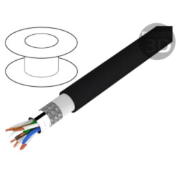 Cablu; Alpha Essential Flexing Ethernet,S/FTP; 4x2x26AWG; 5e