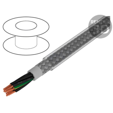 Cablu; Pro-Met; 9G1,5mm2; ecranat,tresă de cupru cositorit; PVC