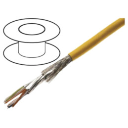 Cablu; S/FTP; 4x2x23AWG; Ethernet industrial; 7; sârmă; Cu; PUR