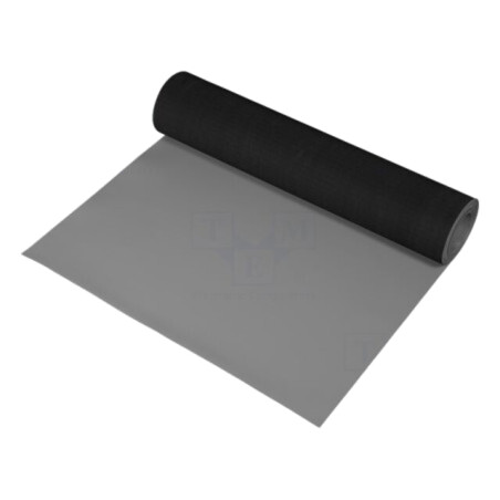 Suport: de banc; ESD; gri; Lung: 10m; Lăţ: 1m; Gros: 2mm; 440°C