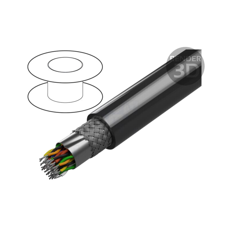 Cablu; Alpha Essential C&C; 18x2x28AWG; RS232,RS422,RS485; litat Cablu; Alpha Essential C&C; 18x2x28AWG; RS232,RS422,RS485; litat