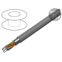 Cablu; Alpha Essential C&C; 8x24AWG; ecranat,folie Al-PET; PVC