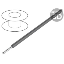 Cablu; EcoWire; 14AWG; sârmă; Cu; MPPE; gri închis; 600V; 305m