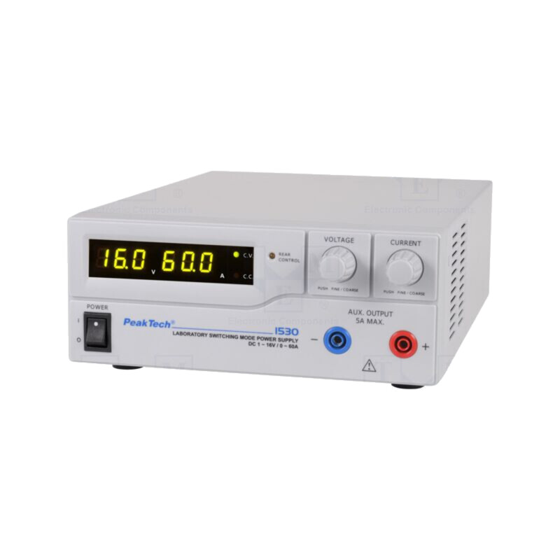 Alimentator: de laborator; canal unic,reglabil; 1÷16VDC; 0÷60A