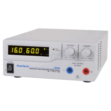Alimentator: de laborator; canal unic,reglabil; 1÷16VDC; 0÷60A