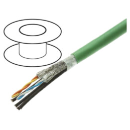 Cablu: pentru transmitere date; hibrid; verde; litat; -20÷80°C