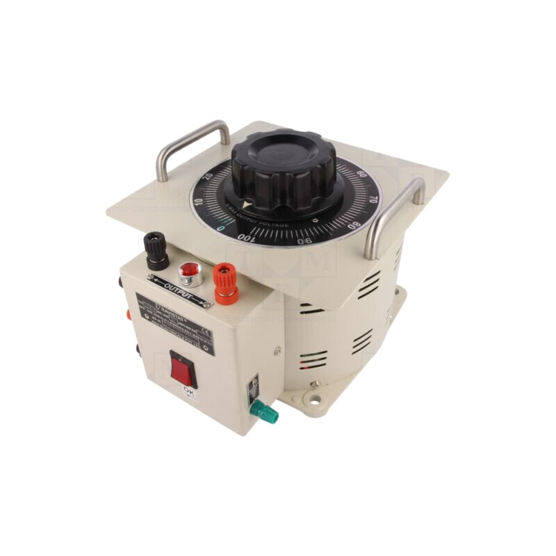 Autotransformator variabil; 230VAC; Uieş: 0÷260V; 12A; cu şurub