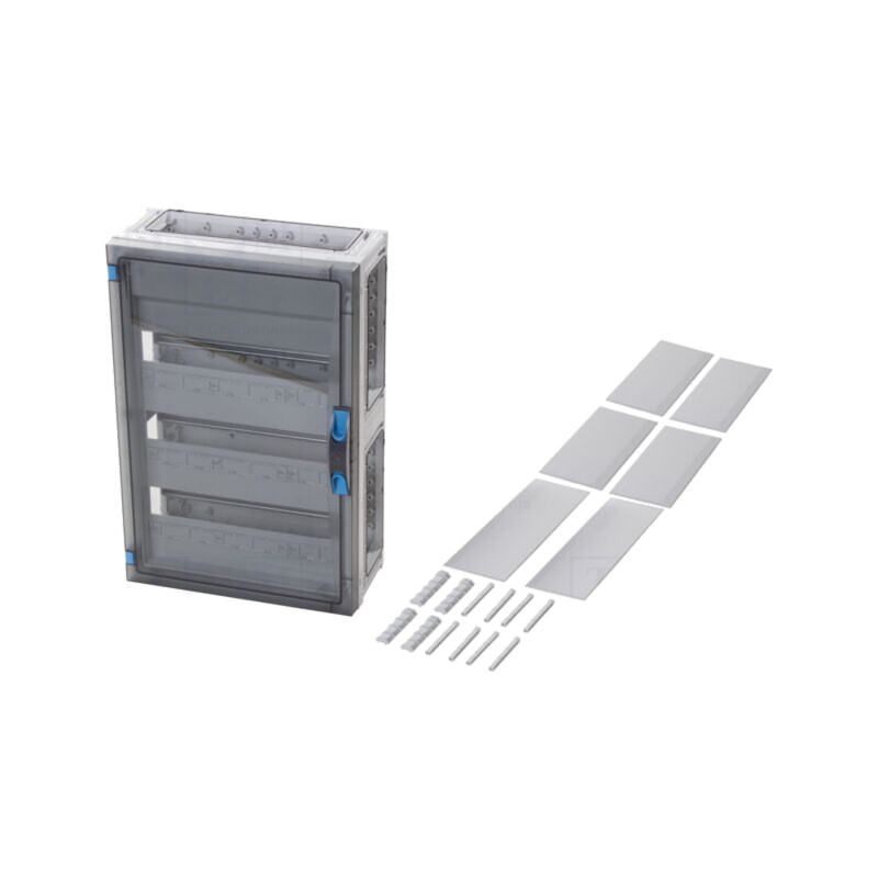 Carcasă: pentru aparatură modulară; IP66; gri deschis; Nr.mod: 51 Carcasă: pentru aparatură modulară; IP66; gri deschis; Nr.mod: 51