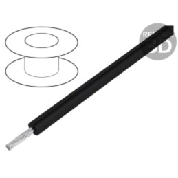 Cablu; Lead Wire; litat; Cu; EPDM; negru; 3kV; -30÷90°C; 305m; 1000ft