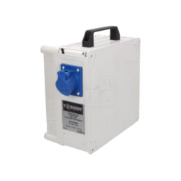 Transformator: siguranţă; 3kVA; 230VAC; 230V; IP44; 380x330x170mm