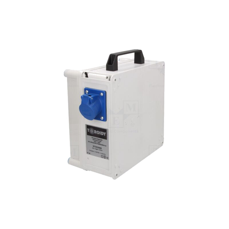 Transformator: siguranţă; 3kVA; 230VAC; 230V; IP44; 380x330x170mm