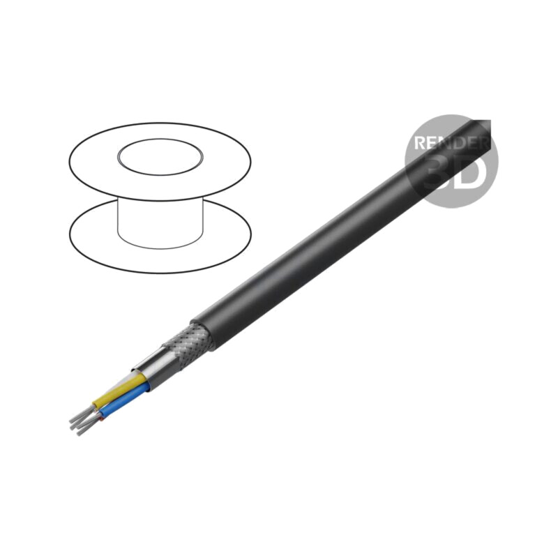 Cablu; S/FTP; 4x2x26AWG; Ethernet industrial; 6a; litat; Cu; PVC Cablu; S/FTP; 4x2x26AWG; Ethernet industrial; 6a; litat; Cu; PVC