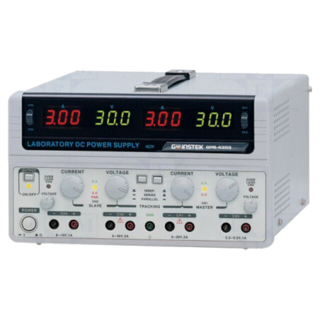 Alimentator: de laborator; liniar,multicanal; 0÷30VDC; 0÷3A; 0÷3A