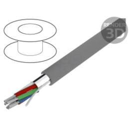 Cablu; Alpha Essential C&C; 6x24AWG; ecranat,folie Al-PET; PVC