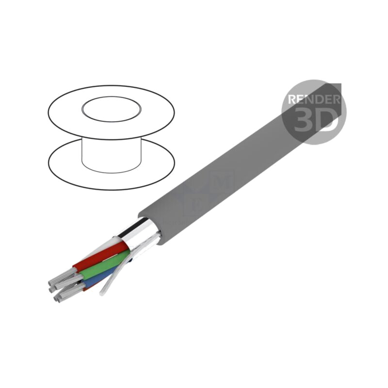 Cablu; Alpha Essential C&C; 6x24AWG; ecranat,folie Al-PET; PVC Cablu; Alpha Essential C&C; 6x24AWG; ecranat,folie Al-PET; PVC