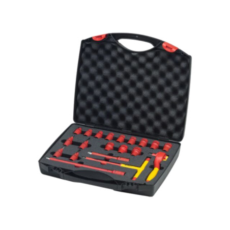 Set chei; imbus,izolată,tubulară; oţel; Fixare: 3/8"; 1kVAC