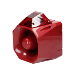 Semnalizator: luminos şi acustic; 18÷30VDC; sirenă,lumină flash