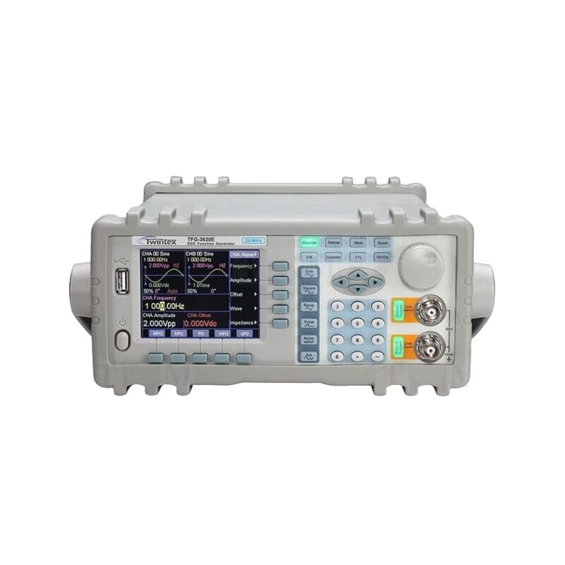 Generator: de funcţii, arbitrar; 20MHz; LCD TFT 3,5"; Ch: 2 Generator: de funcţii, arbitrar; 20MHz; LCD TFT 3,5"; Ch: 2