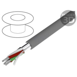 Cablu; Alpha Essential C&C; 5x24AWG; ecranat,folie Al-PET; PVC