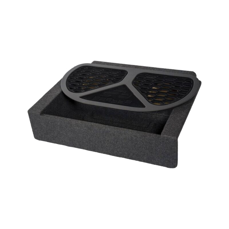 Carcasă difuzor; MDF; melanj negru; ţesătură; 3x200mm; BMW; 25l