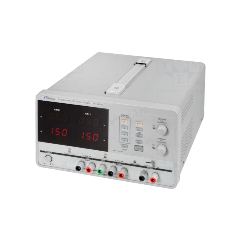 Alimentator: de laborator programabil; Ch: 3; 0÷30VDC; 0÷5A; 0÷5A Alimentator: de laborator programabil; Ch: 3; 0÷30VDC; 0÷5A; 0÷5A