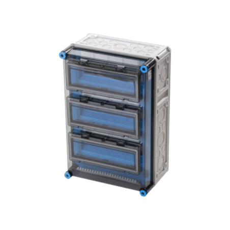 Carcasă: pentru aparatură modulară; IP65; gri deschis; Nr.mod: 36