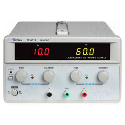 Alimentator: de laborator; canal unic,liniar; 0÷60VDC; 0÷10A