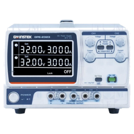 Alimentator: de laborator; liniar,multicanal; 0÷32VDC; 0÷3A; 0÷3A